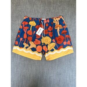 Mavrans Psychedelic Swim Trunks XXL NWT Mushroom Floral Print Quick Dry UPF 50